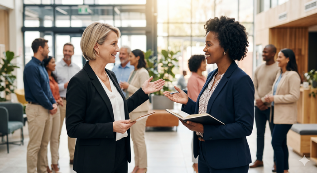 Vrouwelijke ondernemers in gesprek