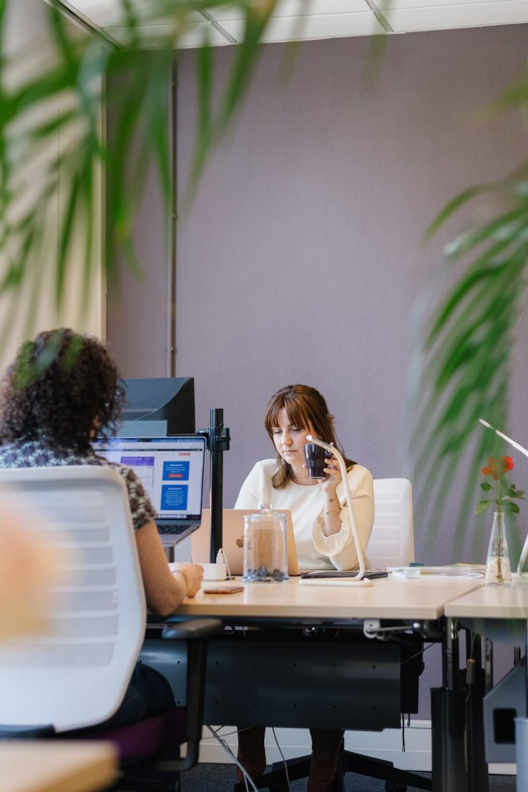 vrouwelijke ondernemers aan het werk op de flexwerkplek Good Place 2 Work